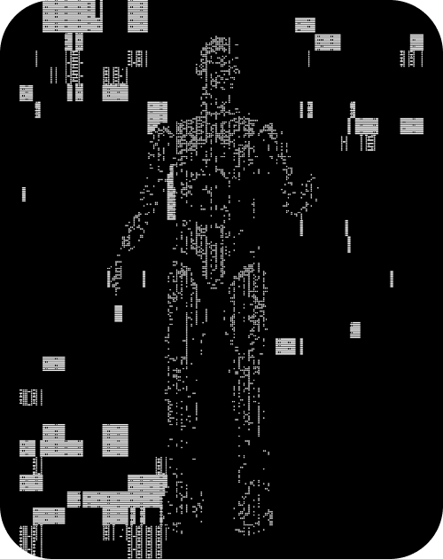 ASCII portrait of Berk Çiçek